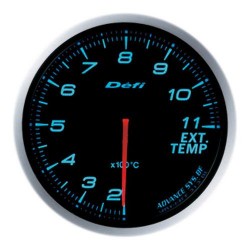 Defi Blue Defi Advance BF Exhaust Temperature Gauge 60mm 1100C